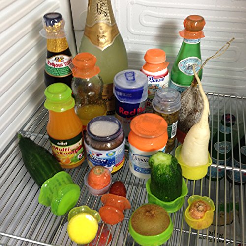 Stretchi Silikon 8er Set Überziehdeckel, viele Farben, alle Größen Stretchii (Limette) - 2