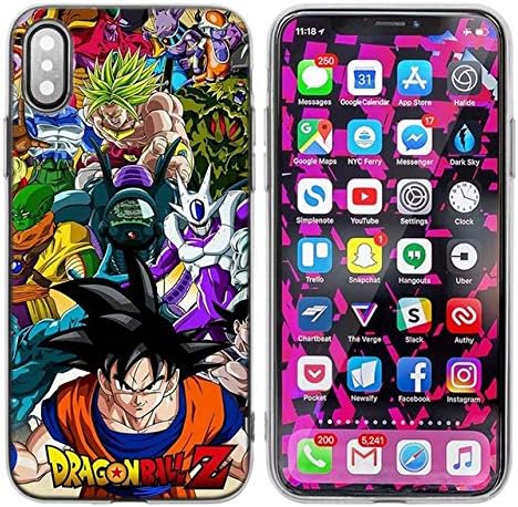 Orange Black Dragon Ball Z iPhone 6 Case Blue Yellow DragonBall Super Iphone 6S Cover Goku Super Saiyan Frieza Krillin Vegeta Broly Beerus Japanes Anime Xenoverse Video Game, Hard Plastic