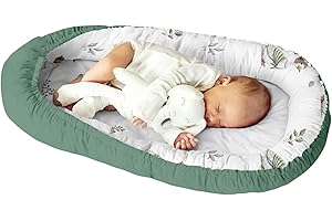 KOSPU Kuschelnest Babynest Kokon für Babys und Säuglinge, Nestchen, Reisebett, 100% Baumwolle, antiallergisch