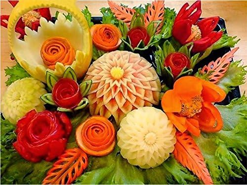 5D Diamond Painting Kit DIY Rhinestone Embroidery Cross Stitch Arts Craft For Home Wall Decor 11.8*15.7 inch (30*40 cm) Fruit Decoration Flowers