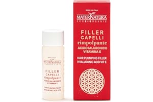 Maternatura, Relleno Capilar Voluminizador con Ácido Hialurónico y Vitamina E, Acabado Rellenador, Antifrizz y Brillante, Made in Italy - 50 ml