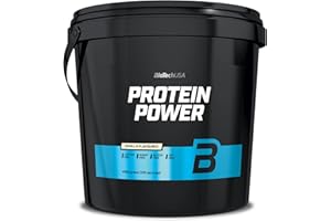 BioTechUSA Protein Power | hyperprotéiné, sans sucre, sans lactose, sans gluten | avec créatine ajoutée, 4 kg, Vanille