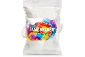 MARBLERS White Mica Powder [Cream White] 10oz (280g) | Cosmetic Grade | Epoxy Resin Pigment | Dye | Non-Toxic, Vegan, Cruelty-Free | Lip Gloss, Nails, Body Butter | Bath Bomb, Candle & Soap Making