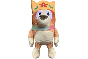 FAMILIO Bluey Bingo Jouets en Peluche Bluey Bingo Poupée en Peluche Jouet de Dessin animé Bluey Cadeaux pour Enfants décorations de Maison de Dessin animé Anime Collection Figurine Poupée Cadeaux