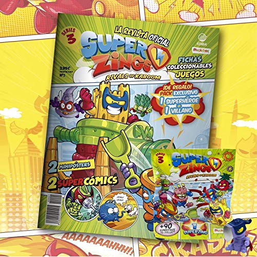 Superzings Rivals of Kaboom Serie 3 Revista Oficial Pack Exclusivo Superzings