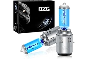 ‎DZG DZG - S2 / Ba20d Halogenlampen - 12V 35/35W Super Weiße Scheinwerferlampen 5500K Motorrad Hi/Lo Glühlampe, 2 Stück