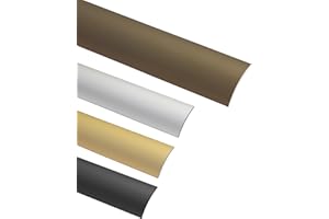 Gedotec Perfil de transición para laminado de vinilo | Autoadhesivo | Arqueado | Fabricado en Alemania | Aluminio Anodizado | Perfil de 30 x 1000 mm | Perfil de compensación de aluminio | 1 Pieza