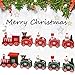 Produktbild 5pcs Weihnachtszug Spielzeug, Sansee Holz Weihnachten Weihnachten Zug Dekoration Dekor Geschenk Kinder Stitching Spielzeug (#1181, Rot)