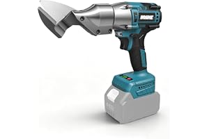 Batteridriven metallsax för Makita 18 V, borstlös elektrisk sax för skärning av stål, plåtsax elektrisk batterisax för plåt, mattor, tyg, läder, papper (utan batteri)