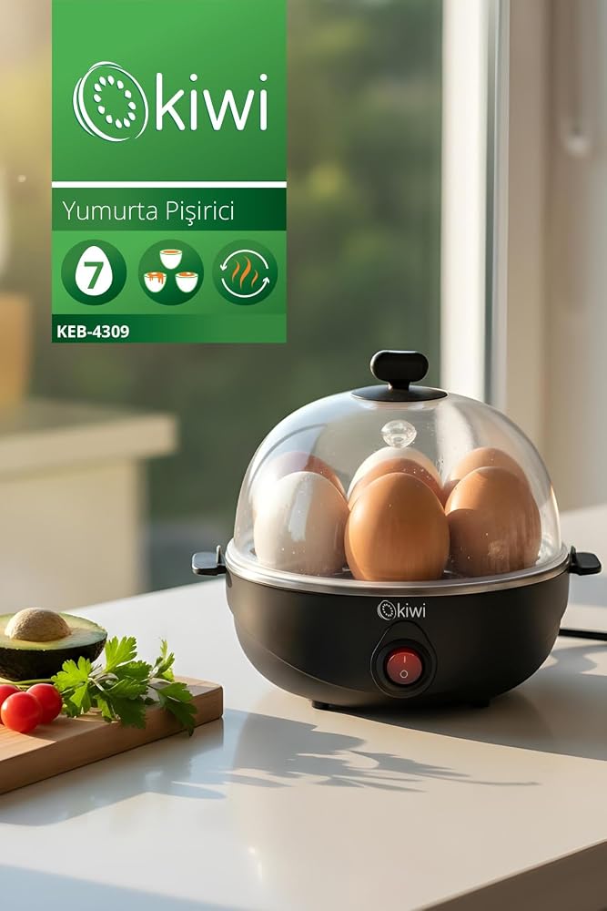 Kiwi Keb-4309 7 Yumurtalık Yumurta Pişirici, Keb-4309