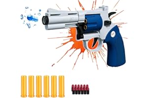 DART ARMOURY Gel Blaster Revolver Toy Shell Ejecting Water Pistol Splatter Ball Soft Dart Outdoor Teens Garden Action Activity Shooting Games