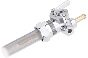 Road Passion 1*Benzinhahn Schalter Gastank Kraftstoff Schalter Carburante Kompatibel mit Harley 62167-81 62163-75 62168-81 62129-75T (Vertikaler Einlass)