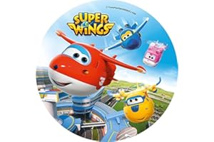 Dolce idea CIALDA in Ostia Super Wings Personalizzabile, Forma Rotonda 20 cm, Decorazione per Torta