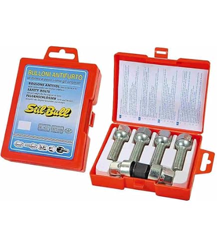 BULLONI ANTIFURTO M12X1,25 Per FIAT 500 (170) Dal 07/1991 Al 07/1999 - 8