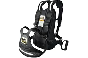 Jolik Kinder Motorradgurt Verstellbar mit Zwei Griffen,Atmungsaktives Reflektierendes Material in Schwarz