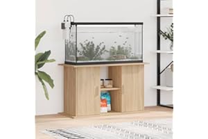 Rantry Aquarium Stand Aquarium Cabinet Aquarium Base Cabinet Aquarium Table with Sturdy Top Plate Aquarium Cabinet for Secure Stand Sonoma Oak 101 x 41 x 58 cm Wood Material