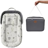 &Ccedil;antalı Babynest Bebek &Ccedil;antası Taşınabilir Anne Yanı Yatağı Yenidoğan Baby Nest Bej &Ccedil;antalı Nest (Gri)