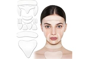BOSOIRSOU 18 parches antiarrugas, parches reutilizables antiarrugas para la frente, parches faciales antiarrugas para la prevención de líneas de la piel, parches faciales de silicona para mujeres