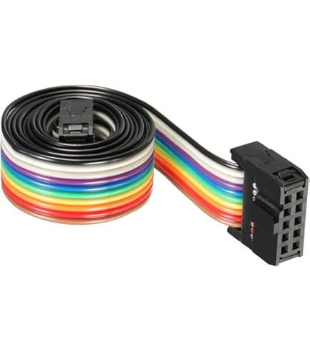 4 Cavi A Nastro Piatto IDC 34 Pin, Passo 1.27 Mm - Connettore FC A FC, Lunghezza 20 Cm, Grigio | Per Stampanti, Scanner, LCD - Foto 6