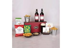 Hay Hampers Christmas Beer & Snack Hamper – Beer Hamper, Xmas Gifts for Women & Men, Christmas Hamper Gift for Couples & Parents