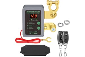 BEAUTLOHAS. Smart Drahtloser Ferngesteuerter Auto Trennschalter, 12V Batterie Trennschalter 240A, Batterie Kill Switch Anti-Diebstahl mit LED-Anzeige automatische Abschaltung Schalter für Auto, RV, ATV, LKW, Boot