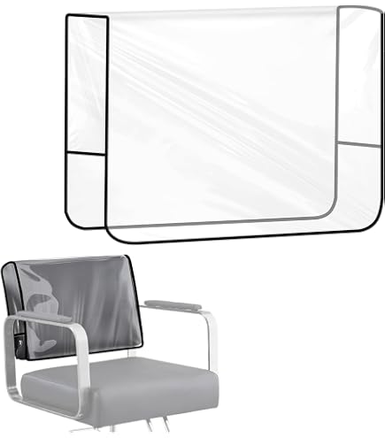 PERFEHAIR Lot De 3 Housses De Dossier De Chaise De Salon Transparentes - Protection PVC Durable Contre Taches, Humidité Et Usure
