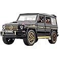 G63 Die-Cast 1:24 Scale Collectible Toy Car Model with Lights, Sound and Pull Back Action (Black)