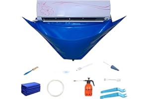 YULOKDWI Kit Nettoyage Climatisation Split, 12/16 Pièces Nettoyant Climatisation Maison Kit D'outils De Nettoyage A/C,Lavage Pour Climatiseur, Sac Service Pour Climatisation Avec Tuyau D'eau