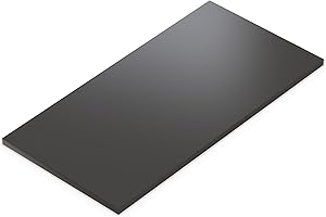 ‎AUPROTEC AUPROTEC Tischplatte 19mm Anthrazit 80x50 cm I Spanplatte mit 1mm ABS Kante & PU-Verleimung I melaminharzbeschichtet I elegant & wasserabweisend