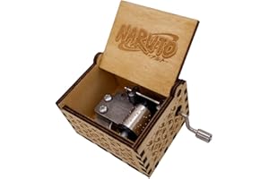 Youtang Mini carillon a manovella, carillon intagliato, in legno, regali musicali (Sadness and Sorrow-Brown)