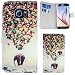 Produktbild Samsung Galaxy S6 Kunst-Leder fliegender Elefant Flip Stand Klapp Schutz-Hülle Case thematys®
