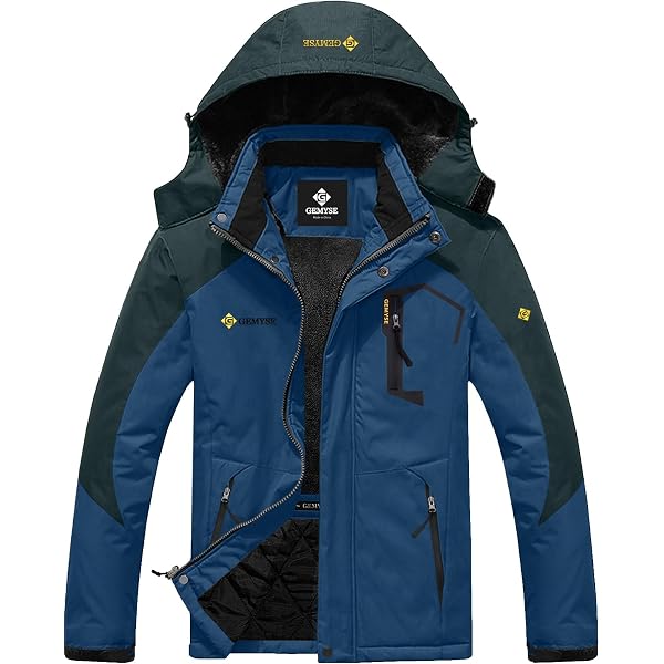 Veste De Ski Imperméable Homme - Polaire Coupe-vent - Capuche Amovible - Tailles M à XXXXXL - Pour Hiver, Outdoor