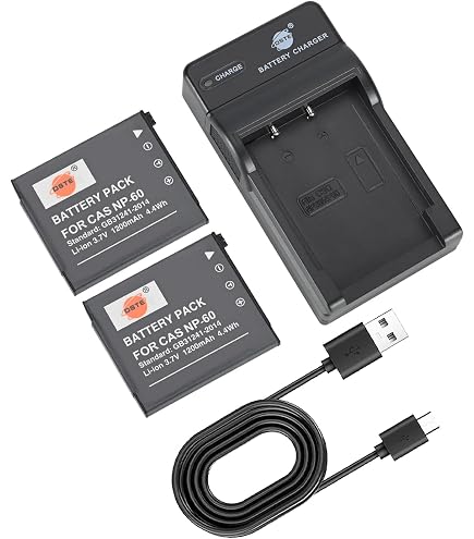 Vhbw Chargeur USB De Batterie Compatible Avec Casio Exilim EX-H10, EX-H20G, EX-FH100 Batterie