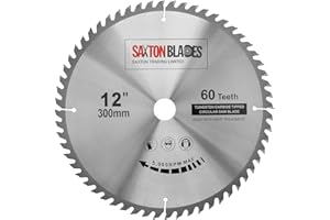 SAXTON BLADES Saxton TCT lama per sega circolare 300mm x 30mm 60 DENTI per Bosch, Makita ecc
