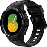 Spigen Rugged Armor Pro Case with built in Strap Band Compatible with Samsung Galaxy Watch 5 44mm (2022) and Samsung Galaxy W