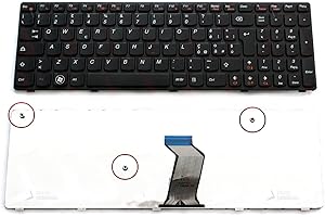 CLICK HELP Tastiera Notebook Compatibile con Lenovo Ideapad B590 V570 B570 B590