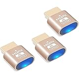 XTVTX 3PCS 4K HDMI Dummy Plug Émulateur d'affichage de Moniteur virtuel Haute résolution, Nouvelle génération Prend en Charge