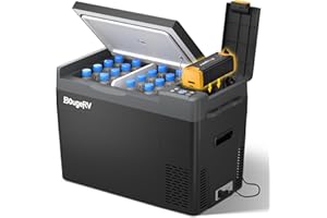 BougeRV CRPRO 29L Glacière à Compression 12V/24V (noir) avec Batterie 277Wh