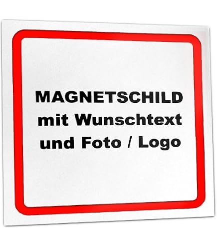 Kiwistar Magnetschild „3m Abstand“ – Rot, Reflektierend, 30 Cm, Wiederverwendbar