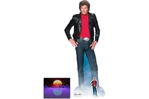 Knight Rider David Hasselhoff als Michael Knight Offiziell Lebensgrosse und klein Pappfiguren/Stehplatzinhaber/Aufsteller, 190cm x 80cm Enthält 8X10 Foto