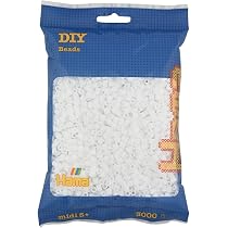 HAMA Sachet 1000 Perles Midi BIO Jaune Clair – 5 Mm, Bricolage Créatif, Sans BPA, à Partir De 5 Ans