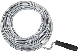 VETRINE INRETE Vetrineinrete® Sturalavandino flessibile a molla sonda manuale stura tubi spirale per scarichi di doccia lavabo 3 mt E32