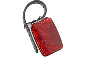 FISCHER Erwachsene Reflektor Heck Universalhalterung, rot, Universal