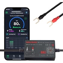 Monitor Batteria 12V Bluetooth BM6 – Tester Per Auto, Moto E Camper, Con App, Protezione Da Inversione E Corto (IP67)