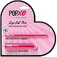 MyGlamm POPxo Eye Got This Kajal & Mascara Kit| Eye Makeup Kit for Women | Long lasting, Water Resistant & Smudge Proof Black Kajal | Volumising Black Mascara with Hourglass Wand |0.3g & 5.5ml