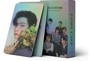 SCISSH 55PCS B.T.S MONOCHROME POP UP Jungkook Jimin Suga Laser Personal Photo Photocards Collection Mini Card Postcard