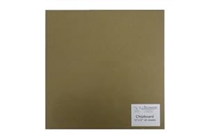 SPC Light Chipboard Sheets 12 x 12 Inches, 25 per Package (Tan-Chip-12-12)