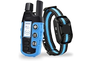 TYVIFKE Collar de Adiestramiento para Perros, Collar Recargable con Rango de Control 2600m, 3 Modos de Adiestramiento Efectivos Sonido/Vibración/Fuerte Vibración, Resistente al Agua IP67