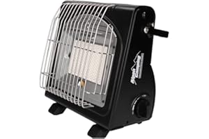 ALPEN CAMPING GAS ENERGY ALPEN CAMPING - Chauffage à gaz Convection portable 1700W Piezo 2en1 Réchaud Basses températures