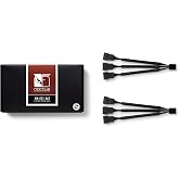 Noctua NA-SC1 Sx2, 3-Way Splitter Cable for PC Fan, Pack 2 | Cables with 4 Pin PWM Connector Also Compatible with 3 Pin Fans,